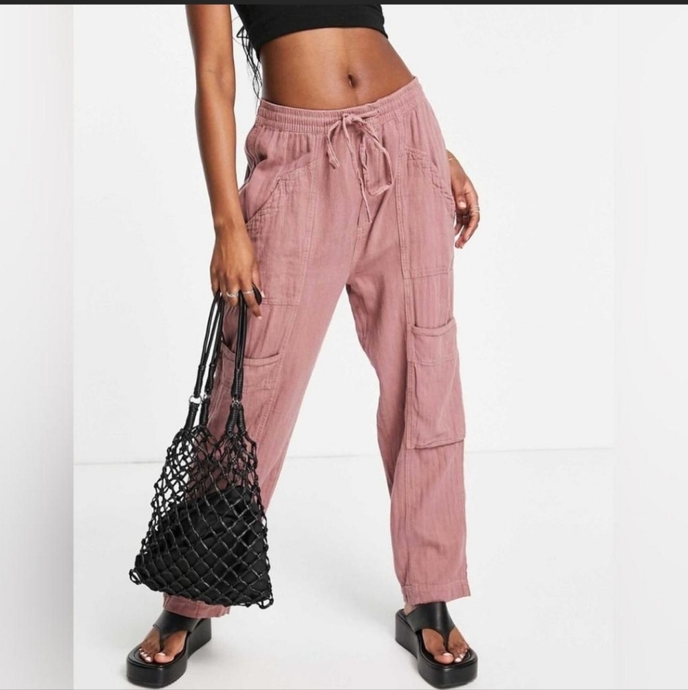 FREE PEOPLE Feelin’ Good Utility Pull-On Pants SIZE M